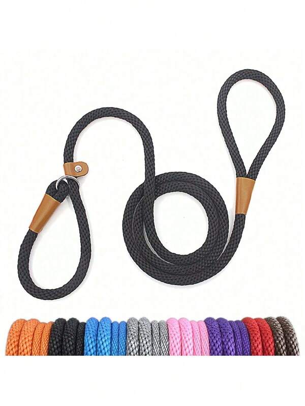 1PC Durable Braided Rope Leash,Slip Lead Dog Leash For Small Medium And Large Dogs Walking And Training Outdoor