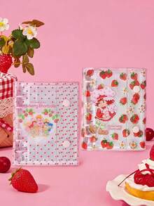 Strawberry Shortcake X POKOJA LAND Cartoon Acrylic Shaker Cute Student Loose Leaf Notebook Japanese Style - A7 - View 1