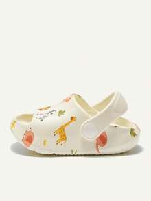 Cozy Pixies Summer Cute & Funny Forest Animal Design Breathable, Comfortable, Anti-Skid, And Wear-Resistant Two-Purpose Baby Sandals Or Slippers - White - View 6