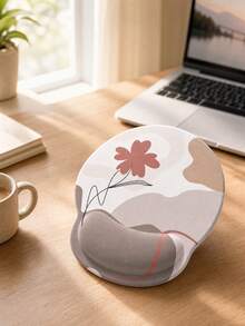 Wrist‑Rest Mouse Pad, Stain‑Resistant, Rubber, For Women, Office‑Use, Memory Foam, Comfortable, Wrist Support Mouse Pad, Wrist Rest, Mouse Pad - View 5