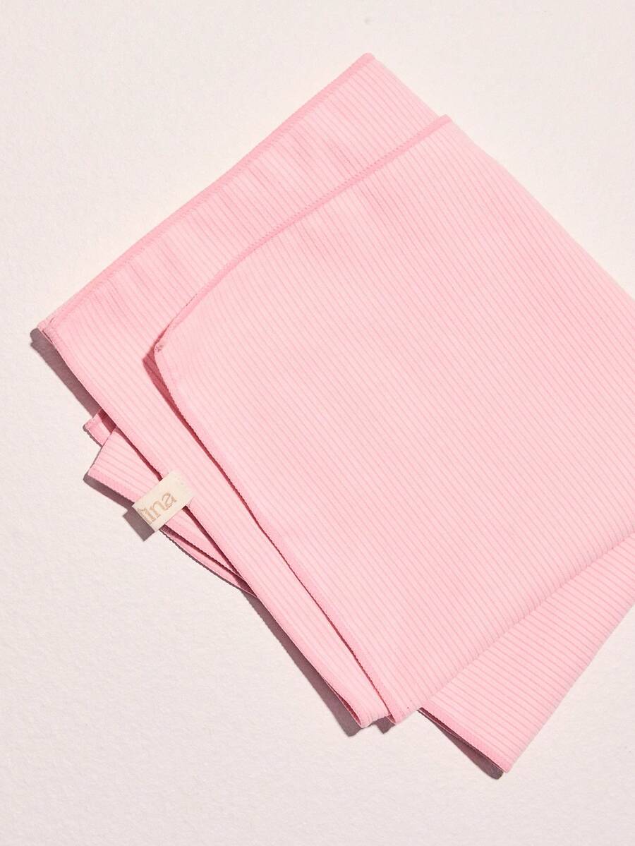 Aralina Pink Towel Leisurewear Active Quick-Dry Cool Down Deodorizing Yoga Pilates Gym Workout Small Towel In Ribbed Texture - Pink - View 1