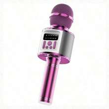 Teckwe Wireless Bluetooth Karaoke Microphone, Portable Handheld Design With High Power Output. 2-In-1 Mic & Speaker, Supports Phone Karaoke And Voice Changing. Built-In 1200mAh Rechargeable Battery For Long Battery Life. Suitable For All Ages. - View 12