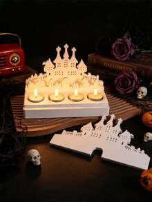 Castle Ghost Candlestick Silicone Mold, DIY Making Mould For Christmas Home Party Decor. - Castle Ghost Candlestick - View 8