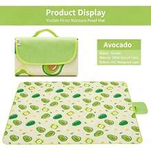 600D Oxford Fabric,Friendly Thick PVC Waterproof Coating Blocks Ground Moisture,Wear-Resistant & Sturdy.Multi-Style Portable Picnic Mat,Pocket Sandproof Ground Cloth For Beach & Camping,Ultra-Light Compact Large Picnic Blanket With Storage Pocket - Multicolor - View 10
