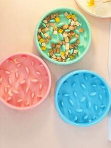 PETSIN 1 Pet Bowl, Pet Slow Feeder Bowl, Dog Bowl, Anti-Choking Feeding Bowl, Helps Slow Down Eating And Improves Digestion - multicolor - View 6