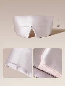 GLOWMODE 100% Silk Rest Up Sleep Eye Mask With 360° Full Coverage & Light Blocking Design Vacation Travel Daily Home Gear - Pink-1Pc - View 6