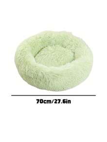 1PC Light Green Round Warm Thick Pet Bed Mat Multiple Sizes For Medium Small Cats Dogs Indoor Use Soft Cozy Full Season Essential For Pet Lovers Non Detachable Cushion - Light green - View 10