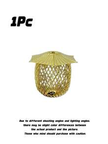 Golden Geometric Metal Sphere Ornament, Abstract Spherical Desktop Sculpture Decor, Luxury Tabletop Statue For Wedding Festival Home Living Room Bedroom Office Decoration Gift - 1PC - View 9