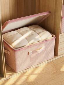 1pc Household Fabric Clothes Storage Box Foldable Clothes Storage Box Wardrobe Storage Box Large Capacity Storage Box - Multicolor - View 4
