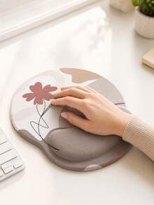 Wrist‑Rest Mouse Pad, Stain‑Resistant, Rubber, For Women, Office‑Use, Memory Foam, Comfortable, Wrist Support Mouse Pad, Wrist Rest, Mouse Pad - View 2
