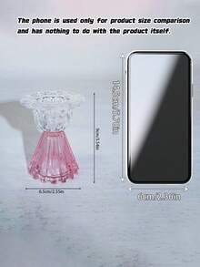歐式彩色水晶腳燭台，輕奢桌面裝飾，浪漫燭光晚餐飾品，婚禮派對餐桌拍照道具裝飾擺件 - 1PC - 查看 4