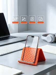 1/3/5Pcs New Foldable Stand With Built-In Aluminum Alloy Plate And Silicone Pad, Flexible Bendable Support. Multi-Purpose Holder Compatible With Phones, Tablets And Laptops. - Multicolor - View 2