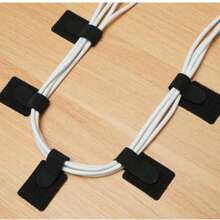 20Pcs Hook And Loop Cable Ties, Reusable Adjustable Self‑Gripping Cord Organizer Straps, For Data Cables, Charging Cords & Earphones, Wire Management For Home, Office & Data Center - multicolor - View 2