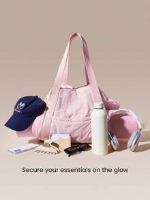 GLOWMODE 26L Maxi Zen Moves 防水瑜伽墊收納口袋托特包，適用瑜伽教室、健身房、日常休閒穿搭 - 粉色 - 查看 2