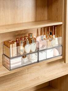 Transparent Acrylic Cosmetic Drawer-Style Storage Box - Space-Saving Stand - Suitable For Bathroom Countertops, Ideal For Organizing Skincare And Small Toiletries. A Great Choice For Daily Use In Homes, Dormitories, Or Apartments. - View 11