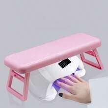 1pc Foldable Nail Arm Rest, Heightened Manicure Hand Pillow, Portable Nail Hand Support For Nail Lamp, Professional Salon Wrist Cushion - Multicolor - View 4