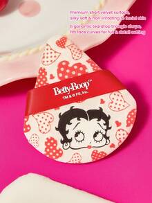 Betty Boop x SHEIN 6-Piece Betty Boop Printing Loose Powder Puff Ultra Soft Makeup Sponge, Facial Mixer For Dry Powder, Setting Use - Multicolor - View 3