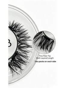1 Set Of 4pcs Magnetic Eyeliner And Magnetic Eyelashes Kit - Natural Look Reusable , Enhance And Lengthen Lashes, (If You Don't Know How To Wear, Please Open The Attached Video.) 3D Curly And Fluffy No Glue Comfortable Wear, With Strong Magnets - Multicolor - View 8