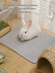 1 Pc Breathable Waterproof Reusable Small Pet Pee Pad, Embossed Cage Mat For Hamster Sleeping & Nesting, Washable Indoor Kennel Rest Accessory For Rabbits & Hamsters - View 2