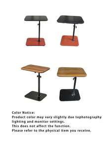 Adjustable Height Side Table, Classic And Elegant Design, Easy To Assemble, Suitable For Any Occasion - Can Be Placed Next To The Couch Or Bedside Or Used As A Coffee Table, Suitable For Indoor And Outdoor Use And Camping. Color Options: Walnut/Black - Multicolor - View 7