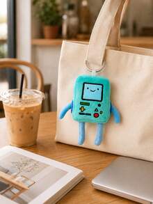 ADVENTURE TIME X POKOJA LAND 1pc Retro Game Console Character, Aesthetic Fluffy Carryable Charm And Desktop Companion, Squeeze Feedback Pressure Relief For Backpack Office Women Girls - Multicolor - View 6