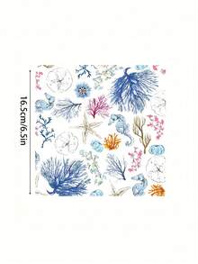 20/40/60/100 PCS Disposable Beach Themed Beverage Napkin Set Perfect For Summer Pool Parties Bathroom Decoration Hand Towel Alternative Decorative Ocean Print Also Great For Halloween Christmas Holiday Season Festive Events - View 2
