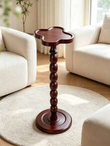 1pc Modern Round Wooden Side Table, End Table, Wooden Coffee Table, Wooden Coffee Table, Small Side Table, Multifunctional Base For Living Room, Sofa, Bedroom, Plant Stand, Home Decor Furniture, Suitable For Living Room, Bedroom, Bedside, Garden - Multicolor - View 14
