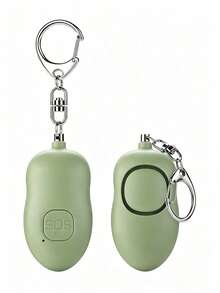 Teckwe 1 Piece 130dB Rechargeable Portable Keychain LED Light Personal Security 130mAh Alarm Loud Emergency Siren For Women Elderly Outdoor Self Defense Protection. - Multicolor - View 8
