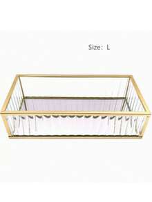 1pc Multifunction Jewelry Tray, Gift For Valentine'S Day And Back To School - Gold - View 10