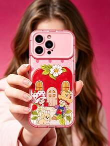 Strawberry Shortcake X Joivida Stylish Printed Protective Case Design, Fashionable Phone Case Compatible With IPhone - Multicolor - View 2
