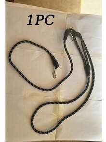 1 dây xích đeo chéo cho chó bằng nylon phản quang, dạng dây đeo vai, rảnh tay tiện lợi, phù hợp cho thú cưng hoạt động ngoài trời - màu đen - Xem 9