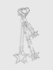ROMWE Kawaii 1 Multi-Specification Ins Sweet Girl Versatile Multi-Color Resin Rhinestone Star Love Strawberry Polka Dot Bow DIY Keychain Bag Pendant - Multicolor - View 23