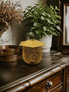 Golden Geometric Metal Sphere Ornament, Abstract Spherical Desktop Sculpture Decor, Luxury Tabletop Statue For Wedding Festival Home Living Room Bedroom Office Decoration Gift - 1PC - View 6