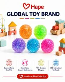 Hape 1pc Green Diamond Texture Squishy Stress Relief Ball, 6cm Spiky Orb Squeeze Ball With TPR Shell, Maltose & Sequin Filling, Slow Rebound Hand Pressure Release Portable Desk Accessory - Multicolor - View 7