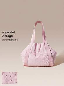 GLOWMODE 26L Maxi Zen Moves 防水瑜伽墊收納口袋托特包，適用瑜伽教室、健身房、日常休閒穿搭 - 粉色 - 查看 1