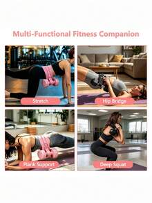 Hip Thrust Belt For Dumbbells, Wide Padded Support For Home Workouts, Adjustable Strap For Squats And Glute Bridges, Pink Training Belt For Fitness Enthusiasts And Gym Trainers - multicolor - View 5