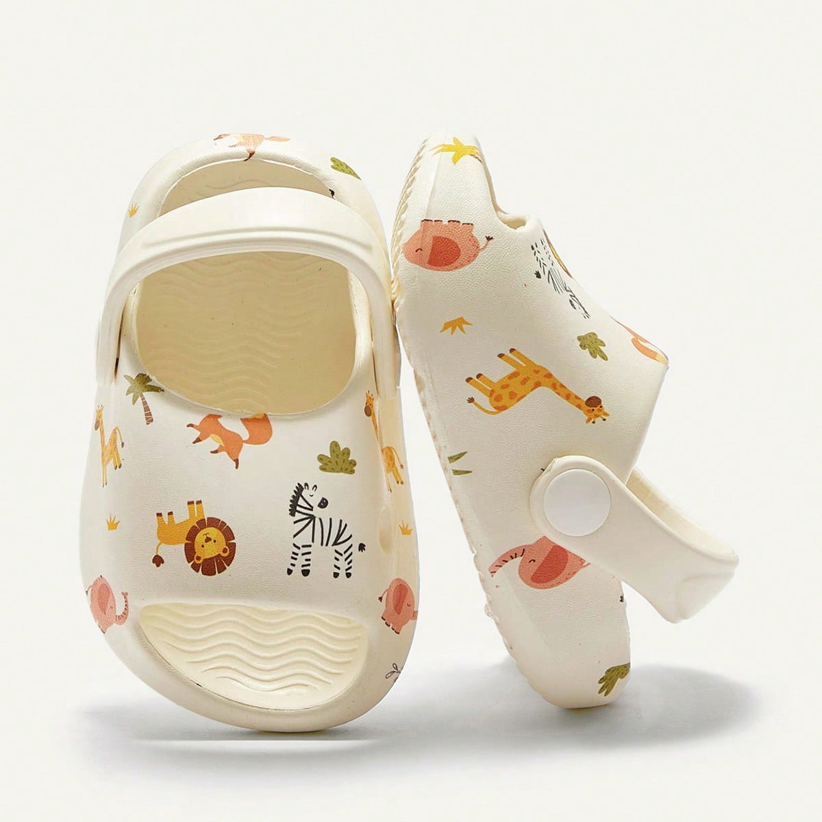 Summer Cute & Funny Forest Animal Design Breathable, Comfortable, Anti-Skid, And Wear-Resistant Two-Purpose Baby Sandals Or Slippers