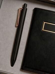 10Pcs V-Shaped Metal Pen Clip Push-Type Neutral Pen With A Heavy Feel, Business Signature Pen - multicolor - View 6