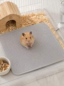 1 Pc Breathable Waterproof Reusable Small Pet Pee Pad, Embossed Cage Mat For Hamster Sleeping & Nesting, Washable Indoor Kennel Rest Accessory For Rabbits & Hamsters - View 7