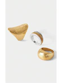 Noxbound Premium Design Retro Ring Combination - Silver - View 6