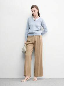 CUCCOO BIZCHIC 女款春夏新款方頭扣飾一體式涼鞋，浪漫優雅氣質，簡約性感，適合情人節約會派對時尚穿搭 - 米白鏡面 - 查看 10