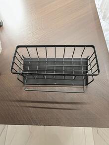 1PC Kitchen Sink Sponge Holder Dish Cloth Drying Rack Countertop Caddy Self Drain Basket For Sponge Brush Towel Storage Wash Basin Vanity Counter Space Saving Organizer Home Accessory Supplies - one size fits all - View 7