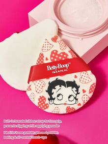 Betty Boop x SHEIN 6-Piece Betty Boop Printing Loose Powder Puff Ultra Soft Makeup Sponge, Facial Mixer For Dry Powder, Setting Use - Multicolor - View 2