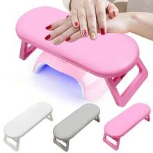 1pc Foldable Nail Arm Rest, Heightened Manicure Hand Pillow, Portable Nail Hand Support For Nail Lamp, Professional Salon Wrist Cushion - Multicolor - View 9