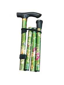 1pc Ultralight Adjustable Telescopic Shock Absorbing Anti Slip Wear Resistant Sturdy Trekking Curved Comfortable Grip Walking Cane Solid Plain Outdoor Gear For Hiking Climbing Daily Leisure Senior Use - Multicolor - View 10