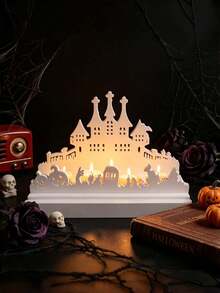 Castle Ghost Candlestick Silicone Mold, DIY Making Mould For Christmas Home Party Decor. - Castle Ghost Candlestick - View 6