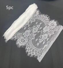 White Lace Table Runner, Vintage Wedding Party Decor, Boho Style Tablecloth - A - View 8