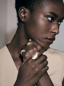 Noxbound Premium Design Retro Ring Combination - Silver - View 7