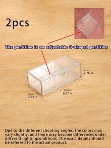 Transparent Acrylic Cosmetic Drawer-Style Storage Box - Space-Saving Stand - Suitable For Bathroom Countertops, Ideal For Organizing Skincare And Small Toiletries. A Great Choice For Daily Use In Homes, Dormitories, Or Apartments. - View 5