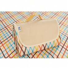 600D Oxford Fabric,Friendly Thick PVC Waterproof Coating Blocks Ground Moisture,Wear-Resistant & Sturdy.Multi-Style Portable Picnic Mat,Pocket Sandproof Ground Cloth For Beach & Camping,Ultra-Light Compact Large Picnic Blanket With Storage Pocket - Multicolor - View 29